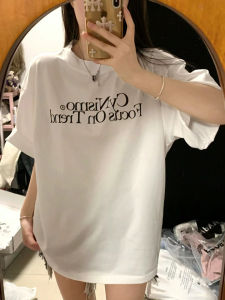 White Pure Cotton Short Sleeve T-Shirt Womens Summer Loose Oversize Half Sleeve 2025 New Hot Small Size Top Casual Style