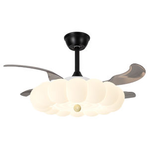 FANZHEN | New Creamy Bubble Large Airflow Hidden Ceiling Fan Light