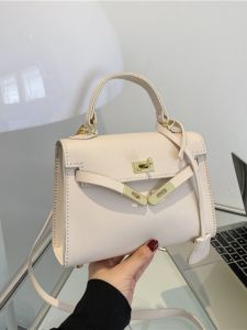 Handcrafted Kelly Bag Material Kit Single Shoulder Slung High Quality Womens Bag Urban Simple Style Synthetic Leather Material