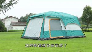 5-8 Person Large Camping Tent Waterproof Family Tent Outdoor