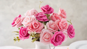 10pcs丨Rose Artificial Flowers Head Bouquet Wedding Home Party Decorations Diy Craft Fake Flowers