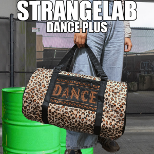 Cool Vintage Embroidered Letter Dance Leopard Print Underarm round Cool Handbag Polyester Soft Foldable Womens Handbag