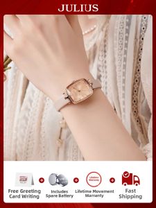 Julius | Luxury Womens Quartz Watch with Leather Strap