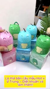 Lọ thả bồn cầu lọ tẩy bồn cầu mèo xinh tí hon khử mùi kháng khuẩn nhanh chóng loại bỏ vết bẩn_TBCHH