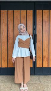 LESTI Set Crinkle Airflow Big Size - Setelan Jumbo Lesti Crinkle Airflow / Set Bog Size / Setelan Oversize
