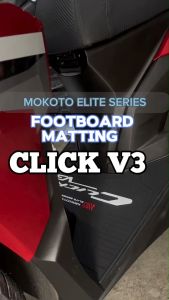 MOKOTO ELITE HONDA CLICK V3 FOOTBOARD COVER RUBBER MATTING W/ LOGO ANTI-SKID FOR MOTORCYCLE SPEEDMOTO
