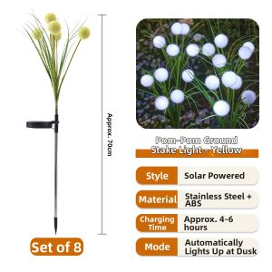 BEAUTY IN THE LIGHT | Outdoor LED Garden Lighting Solar-Powered Ground Lamp