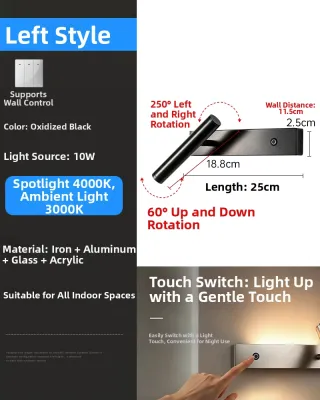 Designers Light | Adjustable Eye-Protective Reading Wall Light