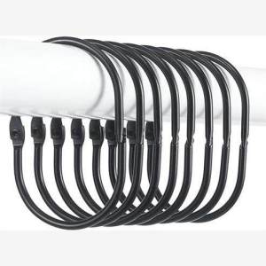 Open Rustproof Decorative Shower Curtain Rings