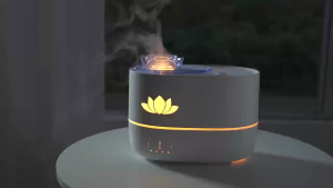 【T Scent】【FOC 10ml Essential Oil】【莲花 香薰机 Lotus Humidifier】加湿器 睡眠灯 小夜灯 Air Purifier Diffuser Aromatherapy Night Light Essential Oil 香精油 Aroma Machine