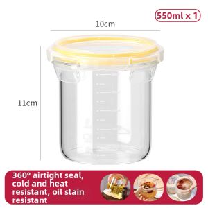 YYIEDERNG | Freezer Safe Glass Storage Container