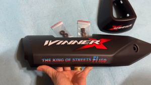 (Hình thật Video thật) Combo Ốp Pô / Che Pô Và Chụp Đít Pô Dành Cho Xe Winner X