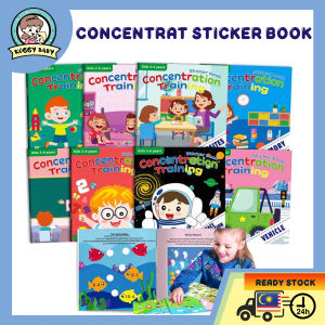 KOGGY Early Learning English Busy Book Buku Sticker Children Sticker Book Quiet Book Kids Fun Learning Educational Multiple Themes Buku Pelekat Budak Animal Dinosaur Vehicle Space Washable Animal Stickers贴纸书DIY贴纸