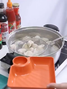 Piring Plastik 2in1 – Wadah Saus & Gorengan Praktis Food Grade & Tahan Lama Tempat Saus & Snack Estetik - GP MALL