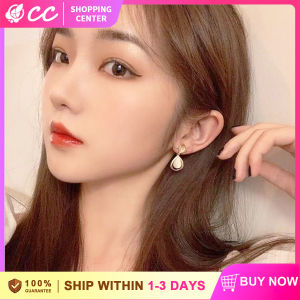 【Light-luxury】Korea New S925 Opal Pearls Butterfly Waterdrop Earrings Dangle Studs for Office Lady Girls Fashion Jewelry Accessories