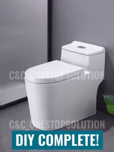 BOOMBANG Universal Fit Anti-Bacterial Toilet Seat Cover with Quick Release & Quiet Close U/V/O/Standard Types 99% Antibacterial Seal - White