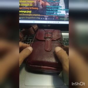 Dompet HP Kulit Pria & Tas Salempang Kulit Halus Bisa Dipinggang