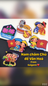Tổng Hợp Nam châm Nhựa Dẻo Trang Trí Tủ Lạnh Fridge Magnet Saigonir Size S Hình Ảnh Con Người Việt Nam Quà lưu niệm Việt Nam Saigonir