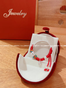 Red String Bracelet Baby Snake Year 2025 Zodiac Silver Jewelry Childrens First Birthday Gift Original Design  out Fashion