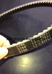 Vanbelt B26 Gerigi Tali Ban Kipas RPF 5260 Vpower Van Fan Belt B 26 Gigi V- Pan Panbelt Fanbelt B-26 Bergerigi Vpower