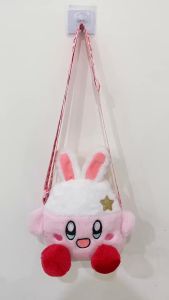 Túi đeo chéo gấu nhồi bông Kirby Tai Thỏ Đính Sao đáng yêu