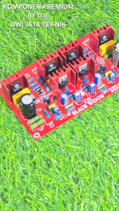 Kit Driver Power Amplifier BTL Black Widow 5000 watt Power Amplifier DJE PRO SERIES 55VAC CT