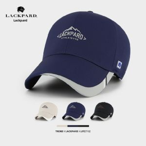 LACKPARD | Mens Elastic Hard Top Baseball Cap Large Head Circumference Waterproof Reflective Front Logo