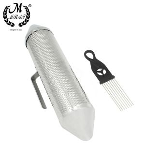 IRIN | Silver Metal Guiro with Scraper – Authentic Latin Salsa & Music Education Durable Metal Rasp Includes Wooden Scraper
