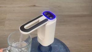 MD-C1197 Pompa Air Galon Elektrik Lipat 3 Tombol USB Charge Type C / Pompa Dispenser Flip Water Pump