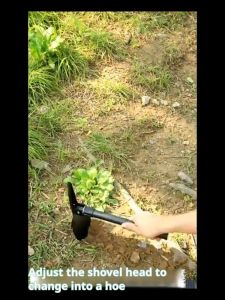 Multi-Function Military Shovel / Portable Folding Camping Shovel Survival Spade Trowel Dibble Pick Emergency Garden Outdoor Tool