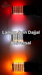 Lampu Sein Dajjal Universal LED Socket Canbus Bayonet Mundur Belakang Motor Mobil Dajal Sen Sign Super Ultra Bright Terang Mata Merah Putih Kuning PANGLIMA