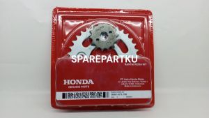 GEAR SET KTL / SUPRA FIT NEW/ SUPRA X 125 / GEAR / GIR / GER / GEARSET / 1 SET PAKET GIR DEPAN DAN BELAKANG + RANTAI RODA KIT / DRIVE CHAIN KIT