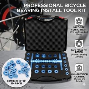 XMSJ | RRSKit CNC Bicycle Bearing Press Fit Hub Drift Installation Tool Kit Bottom Bracket BB Axis Soft Tail Frame MTB Road Bike Repair