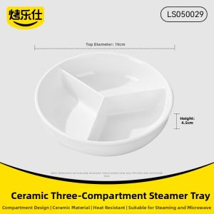 KAULUS | Compartment Steaming Plate Round For Baby Food