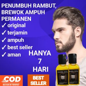 penumbuh rambut botak tercepat pria original pelebat jenggot alis dan kumis aman ampuh