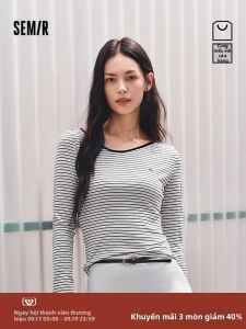 Semir | Áo Thun Tay Dài Ôm Asymmetrical