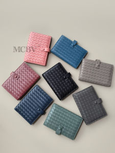 Handwoven Leather Wallet for Women Short Style Fashionable Multi-functional Snap Closure Two-fold Multi-card Slot Coin Purse Trendy