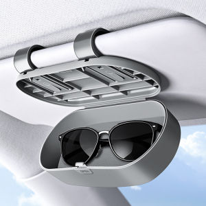 Seemetal xe kính mát trường hợp Tấm Che Nắng lưu trữ hộp phổ kẹp sau tự động tổ chức xe kính đồ đựng thẻ
