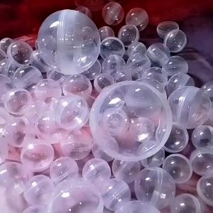 🇲🇾 28/35/45/55/65/75/100mm Round Transparent Clear Surprise Egg Lucky Draw Plastic Capsule Ball Toys Vending Machine 扭蛋壳