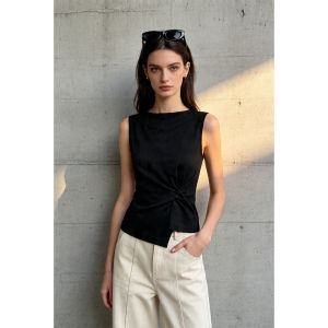 PIAOYA | High Waist Slimming Casual Straight Trousers Loose With Belt Design
