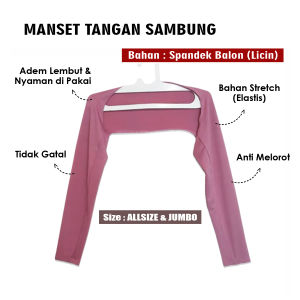 Manset Lengan Sambung Balero Jumbo Anti Melorot Manset Tangan Sambung Wanita Hijab