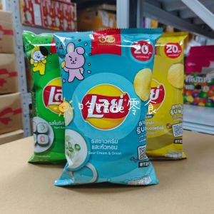 Lays 711 BKPPLINE FRIENDS Onion Salted Yolk Snacks Fried Potato Chips Irregular Shape Non Independent Packaged for Various Occasions