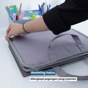Deli Tas Laptop / Laptop Bag Abu-abu EH975