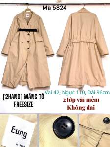 [2HAND KHOÁC] Măng tô HÀN Hiệu Michaa Stitch.. freesize rất mới MỜI BẠN CHỌN MẪU