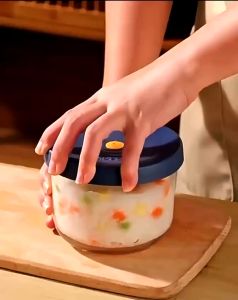 POBOX GLASS CONTAINER / Lunch box tempat makan kaca kedap udara wadah mpasi buah