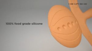 HE OR SHE Wristband Teether Baby Silicone Baby Soothing Teether Bracelet Type