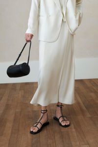 epoque de rueen | Stereoscopic Simple Notch Collar Suit Jacket and Skirt Set Women