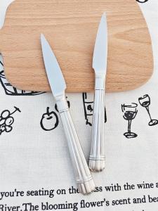 Móc Mở Vỏ Sò Bằng Thép Không Gỉ Thủ Công Chất Lượng Cao Dụng Cụ Cắt Khoai Tây Chiên Dụng Cụ Ăn Western