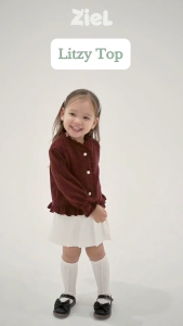 ZIEL KIDS - Litzy Top Baju Anak Perempuan Atasan Sweater Knit Premium