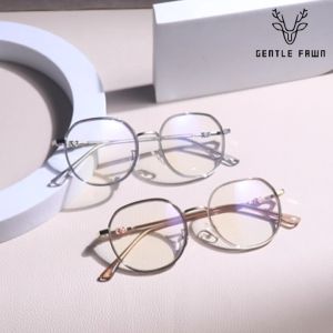 Gentle Fawn Kacamata Antiradiasi Blueray Sinar Biru Bahan TR90+Metal Kuat Kokoh Bisa Minus Photocromic Bluecromic Fashion Wanita 87504
